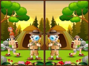 Spot 5 Differences Camping Image