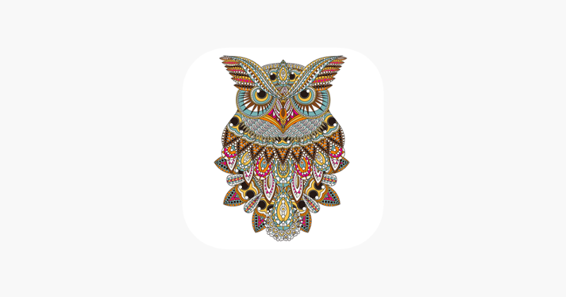 Owl Floral Coloring Book For Adult Relaxation Game Game Cover
