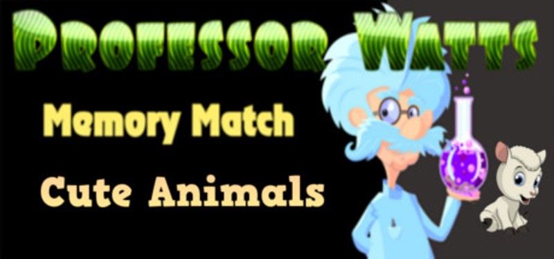 Professor Watts Memory Match: Cute Animals Game Cover