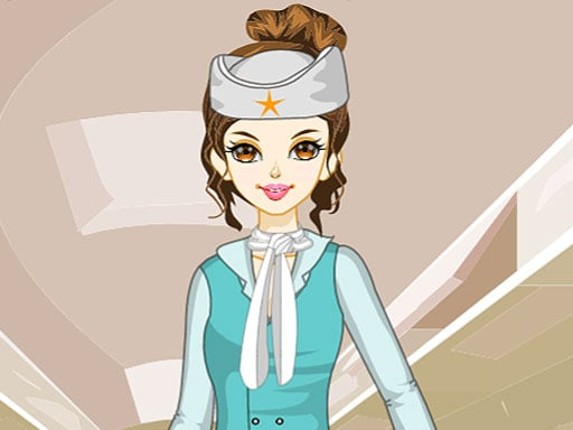 Air Hostess Dress up Game Cover