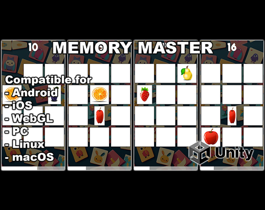 Memory Master - Unity Game Source Code Game Cover