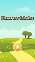 Planet of zoo animal coloring book games for kids Image