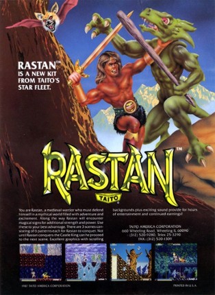 Rastan Game Cover
