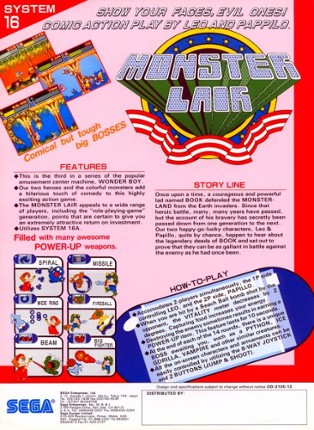 Wonder Boy III: Monster Lair Game Cover