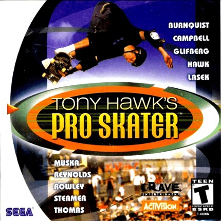 Tony Hawk's Pro Skater Game Cover