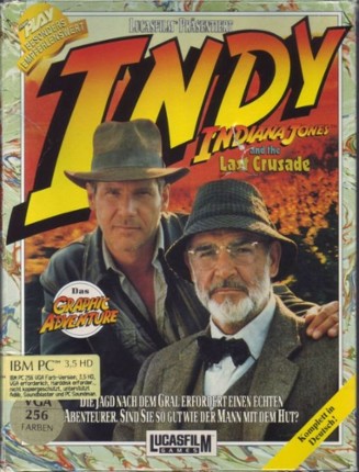Indiana Jones and the Last Crusade Game Cover