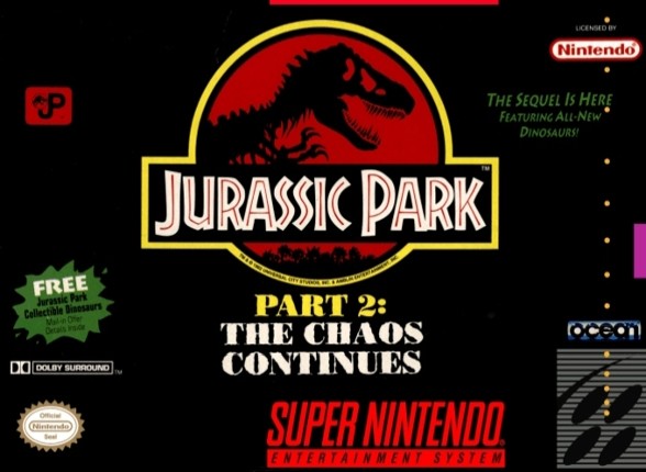 Jurassic Park Part 2: The Chaos Continues Game Cover