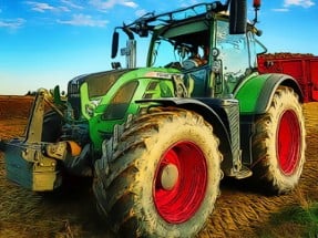 Farming Tractor Puzzle Image