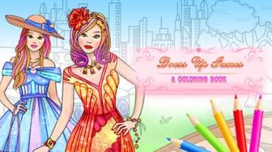 Dress Up Games & Coloring Book Image