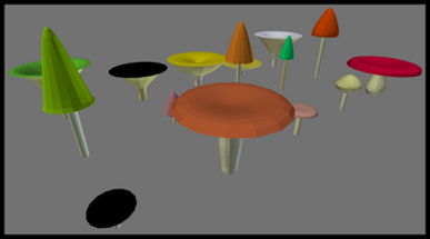 Procedural Mushrooms Image