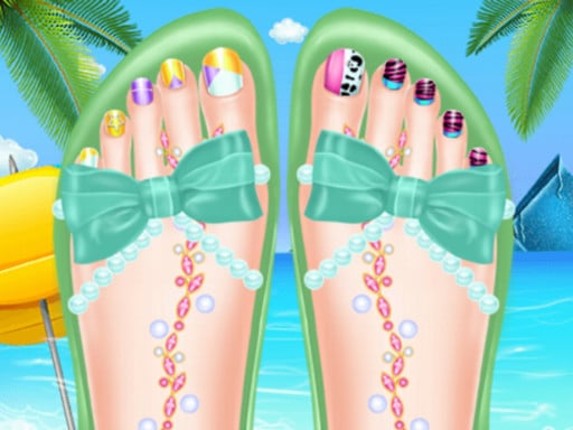 Beautiful Toenail Salon Game Cover