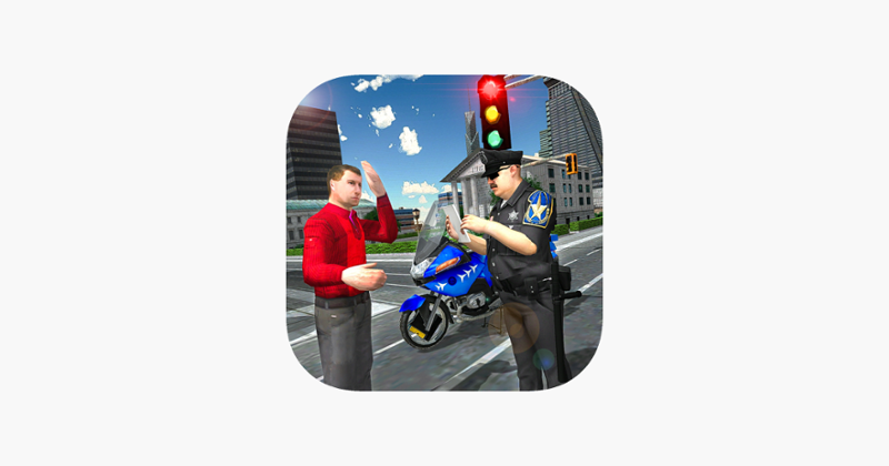 Traffic Cop Motorbike Rider 3D Game Cover