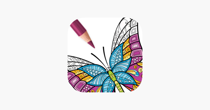 Adult Butterfly Coloring Book Game Cover
