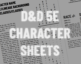 D&D 5e Character Sheet Layouts Image