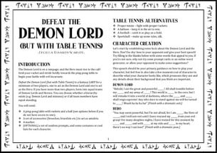 Defeat the Demon Lord (but with Table Tennis) Image