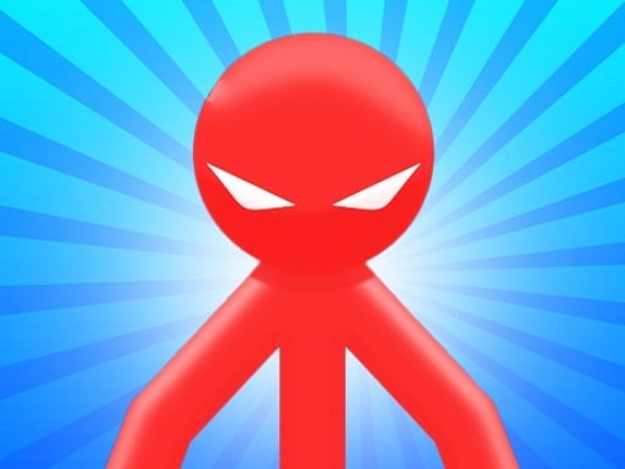 Red Stickman vs Monster School Game Cover