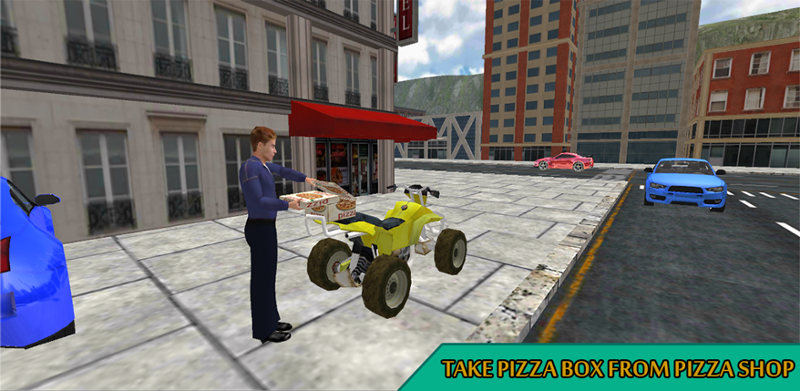 ATV Bike Pizza Delivery Boy Game Cover