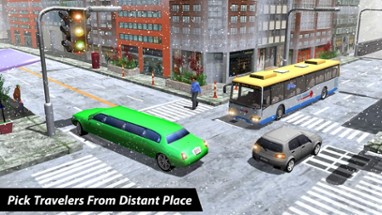 Limo Driver free 3D simulator-Offroad Snow Mania Image