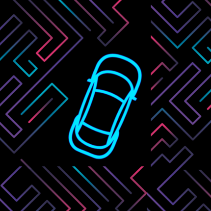 Neon Car Maze Game Cover