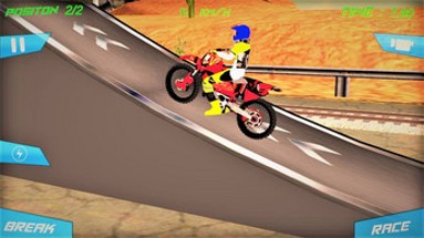Tricky Bike vs Train Racing Fun Game Image