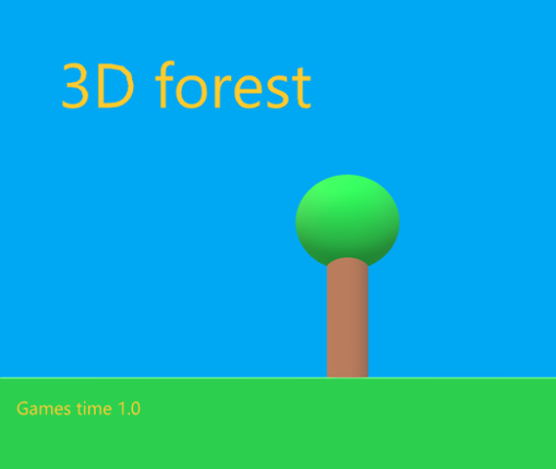 3D forest Game Cover