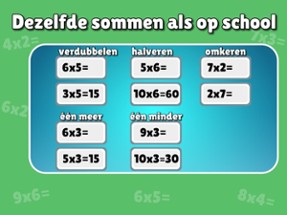 Tafels oefenen - leren rekenen Image