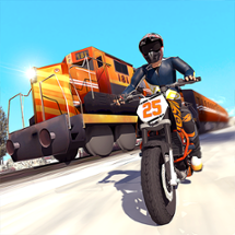 Tricky Bike vs Train Racing Fun Game Image