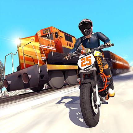 Tricky Bike vs Train Racing Fun Game Game Cover