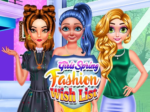 Girls Spring Fashion Wish List Game Cover