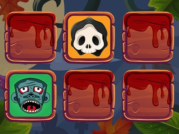 Halloween Faces Memory Game Cover