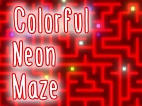 Colorful Neon Maze Image