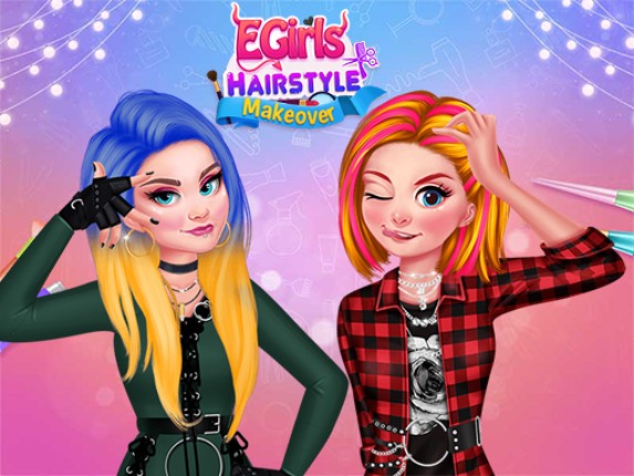 Egirls Hairstyle Makeover Game Cover