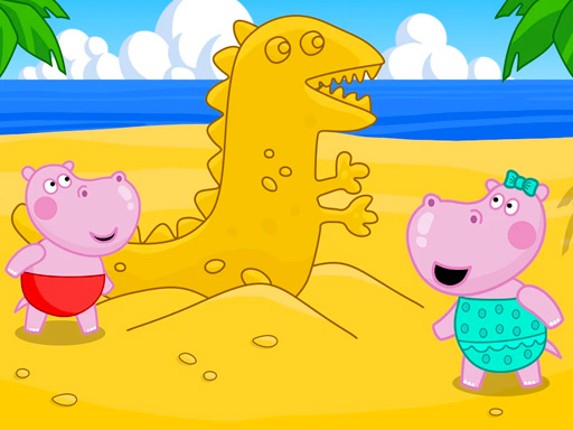 Hippo Beach Adventures Game Cover