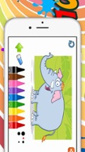 Elephant Coloring book for Kid - Fun color &amp; paint on drawing game for boys &amp; girls Image