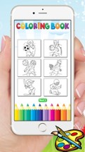Sport Cartoon Coloring Book - Drawing for kids free games Image
