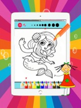 Mermaid Princess magical girl coloring pages:free printable Image