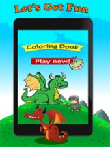 Dragon Paint and Coloring Book: Learning skill best of fun games free for kids Image