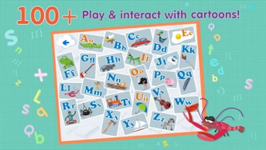 ABCs alphabet phonics games for kids based on Montessori learining approach Image