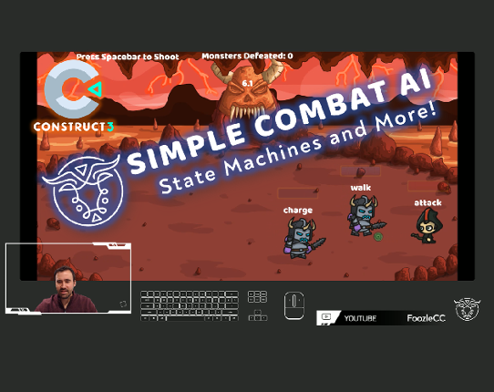 Simple Combat AI - Construct 3 Tutorial Game Cover