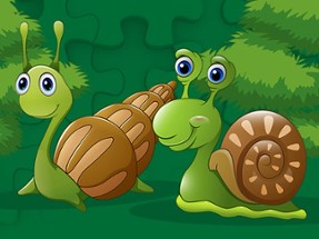 Cute Snails Jigsaw Image