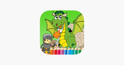 Dragon Paint and Coloring Book: Learning skill best of fun games free for kids Image