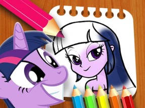 Equestria Girls Coloring Book Image