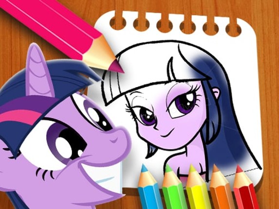 Equestria Girls Coloring Book Game Cover