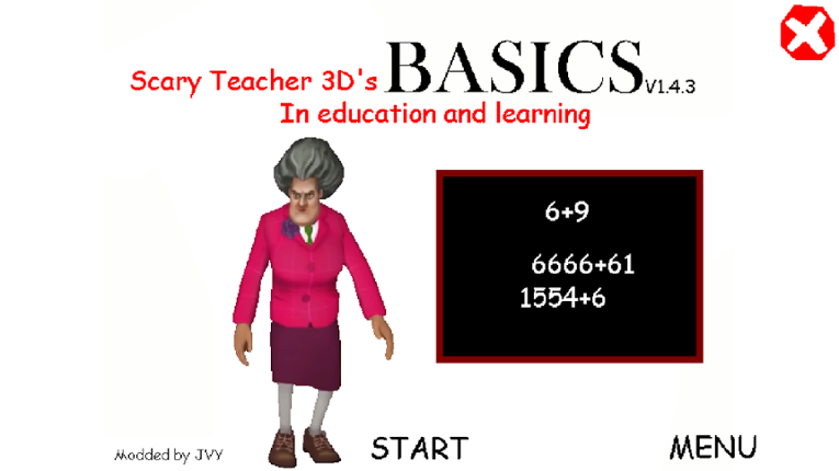 Scary Teacher 3D's Basics in Education and Learning Game Cover