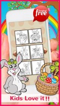Happy Easter Coloring Book: Education Games Free For Kids And Toddlers! Image