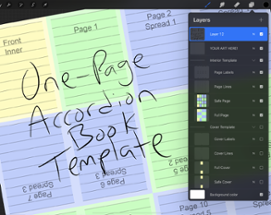 One Page Accordion Book Template Image