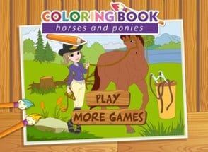 Coloringbook Horses  – Color, design and play with your own little horse and pony Image