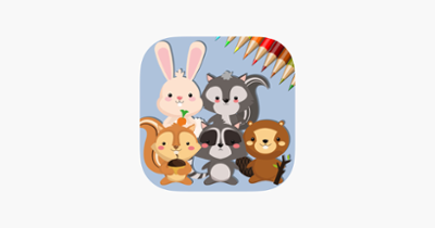 Cute Squirrel &amp; Rabbit - Game coloring book for me Image