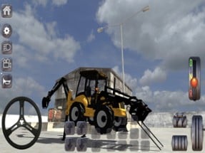 Excavator Backhoe Loader Game Image