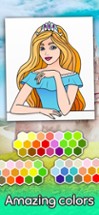 Princess coloring book 4 girls Image